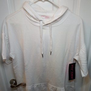 Betsey Johnson Women's Flutter Sleeve Hoodie